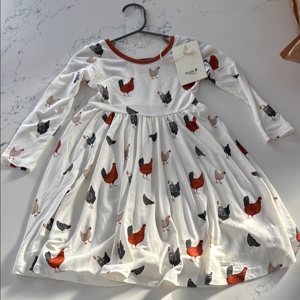 Kyte Baby Chick Print Twirl Dress